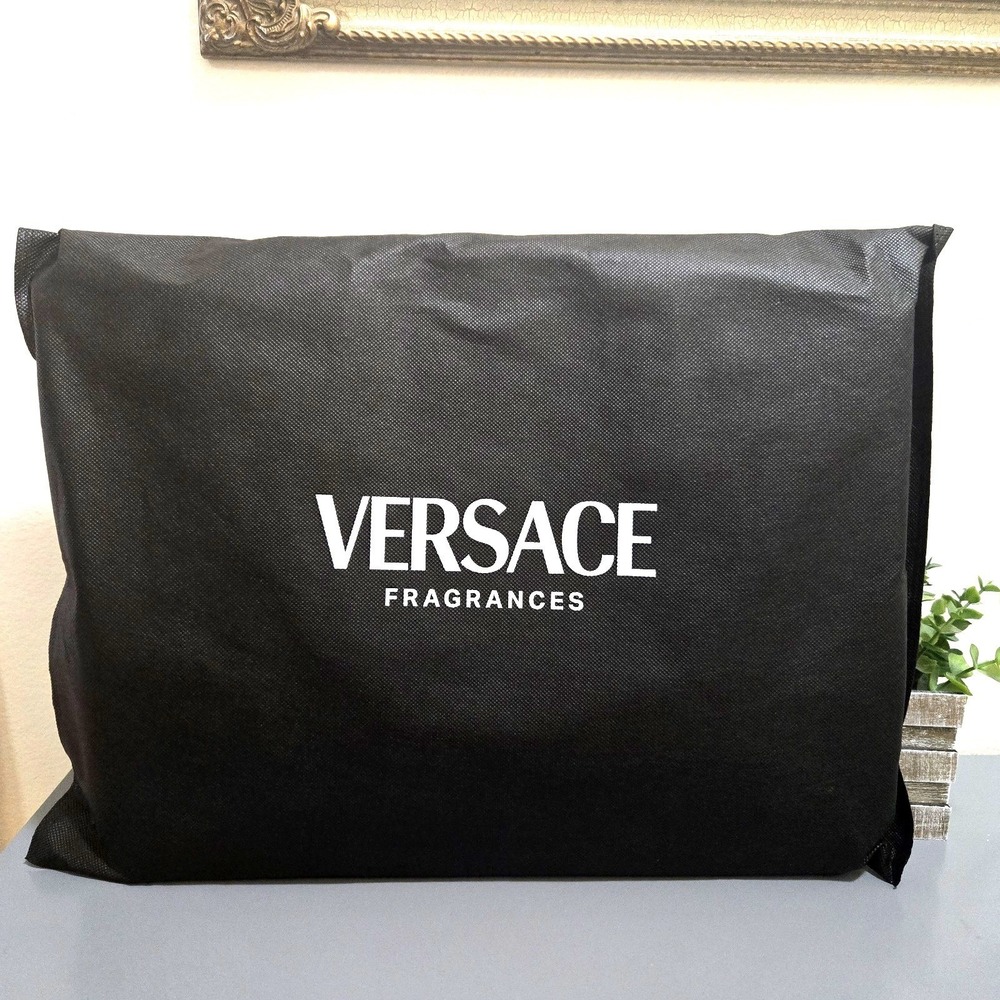 Versace Fragrances Black Tote Travel Handbag Shoulder Carry-on Hand Bag Purse